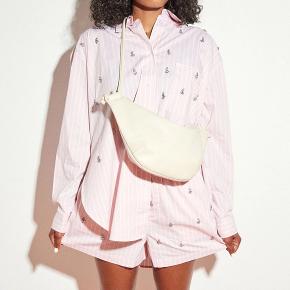 Freda Salvador Elodie Crescent Bag in bone nappa - NWOT - Picture 5 of 16